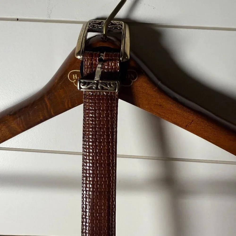 Talbots Genuine Leather Belt Brown Sz Small